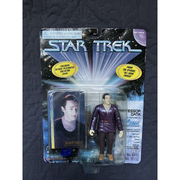 Playmates 1997 Star Trek The Next Generation Professor Data Action Figure 16152 - Picture 1 of 9